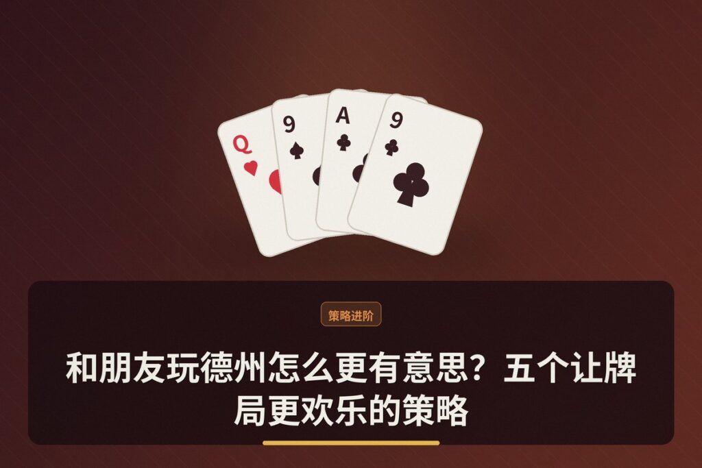 和朋友玩德州怎么更有意思 - 和朋友玩德州怎么更有意思？五个让牌局更欢乐的策略