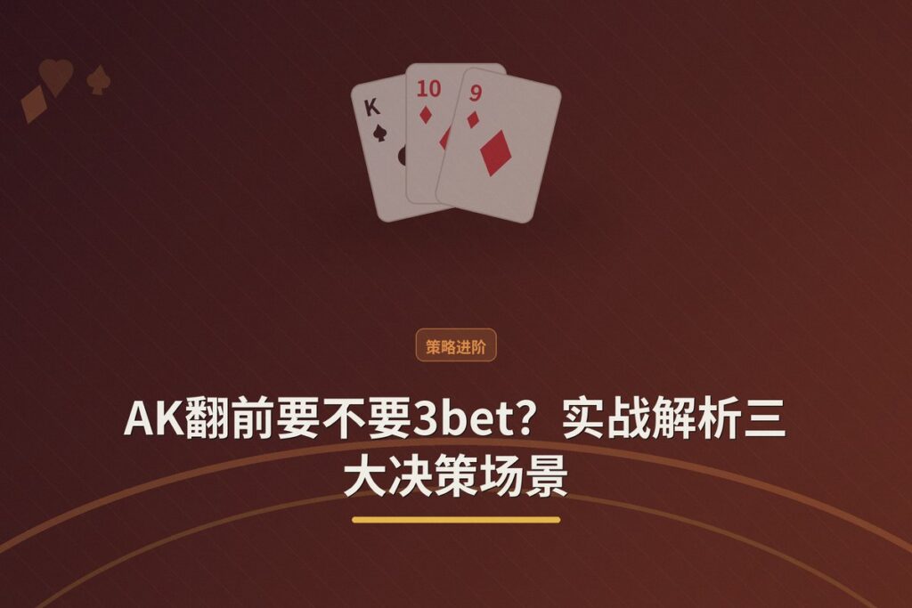 AK翻前要不要3bet - AK翻前要不要3bet?实战解析三大决策场景
