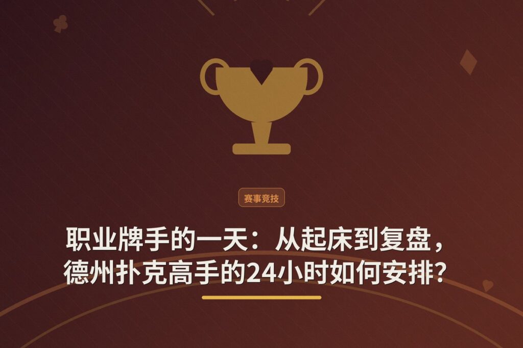 职业牌手的一天 - 职业牌手的一天:从起床到复盘,德州扑克高手的24小时如何安排?